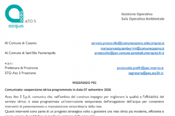 Acea, interruzione idrica programmata per lunedì 7 settembre